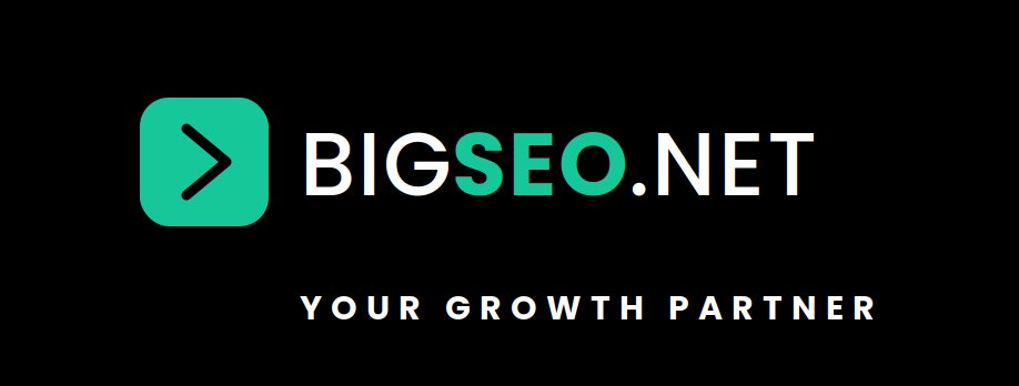 BigSEO.Net framed logo on a black background